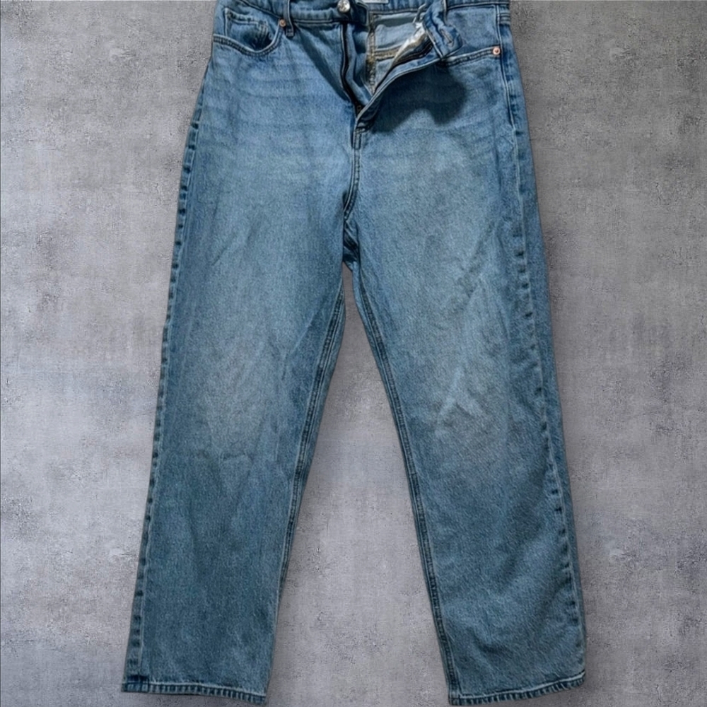 Loft High Waist Straight Leg Ankle Length Jeans